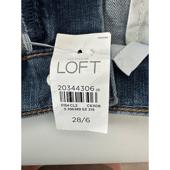 Loft Women's Size 28/6 Slim Flare Jeans Mid Rise NEW Stretch - Picture 6 of 6